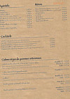 Crêperie Le Menhir menu