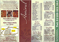 Amirul Tandoori menu