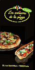 Les Artisans De La Pizza menu