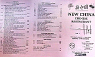 New China Chinese Restaurant menu