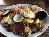 The Wharfside Seafood Patio outside