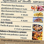 Al Tinello menu