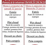 Jean Claude Jeanson menu