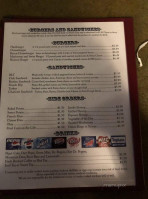 Click's Steakhouse menu