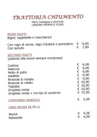 Trattoria Chiumento menu