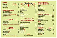 Mocha menu