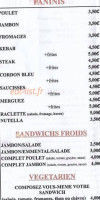 La P'tite Fringale menu