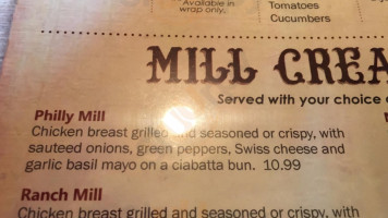 The Rumor Mill Pub Eatery menu