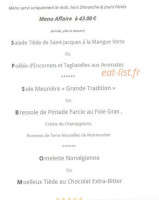 Les Sœurs Syriennes menu