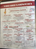 Owl Club menu