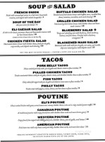 Eli Fish Brewing Company menu