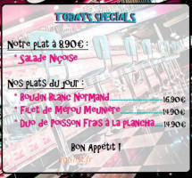 Tommy's Diner Café menu