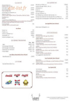 Le Bistro menu