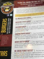 Mr Brews Taphouse menu