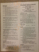 Wagners menu