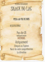 Snack Du Lac menu