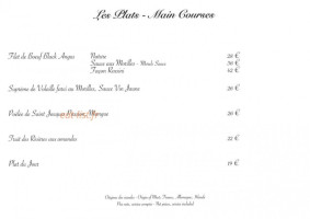 Le Manoir Des Montagnes menu