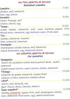 Creperie Delices De La Lune menu