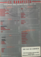 Le Barapizza menu