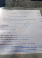 Le Bistro'Quai menu