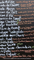 Le Crêt menu