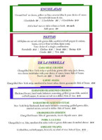 Casa Blanca menu