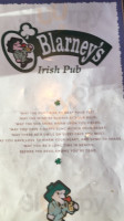 O’blarney’s food