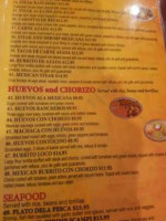 Acapulco Grill Inc menu