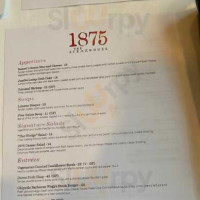1875: The Steakhouse menu