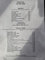 Outlook Inn menu