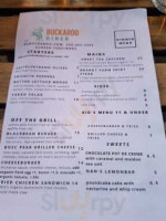 Ol Buckaroo menu