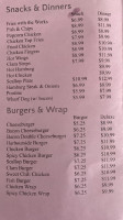 Harbourside Take-out menu