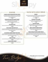 Twin Bridges menu