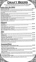 Thatcher Mcghee's Irish Pub Eatery menu
