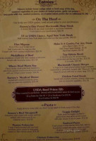 Barney Prine's Steakhouse Saloon menu