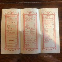 Dashers Corner Pub menu