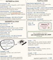 Corner Bistro menu