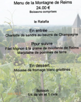 La Cave à Champagne menu