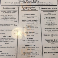 Mister Brisket menu