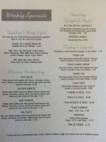 Marbull's menu