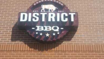 District Bbq inside