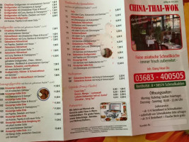 China-thai-wok menu