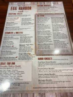 Egg Harbor Cafe menu