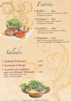 Aux Palais Des Cafés menu