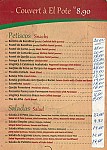 El Pote menu