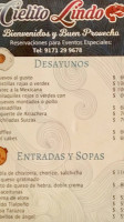 Cielito Lindo Family menu