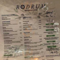 Bodrum Mediterranean Kitchen menu