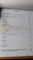 La Esquina De Belisario menu