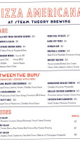 Steam Theory Brewing Company menu