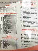 Taco House menu